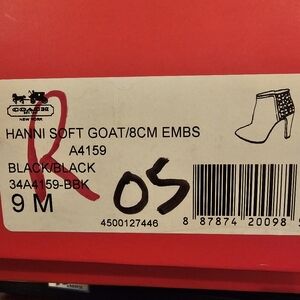 Coach Black Heeled Boots for Women